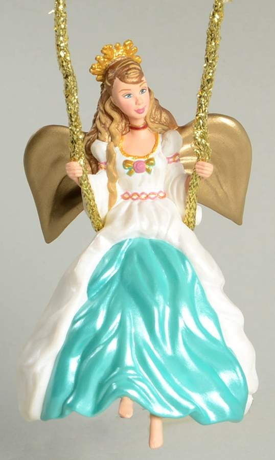 Barbies Angel Of Joy - No Box by Hallmark Gold Crown-1