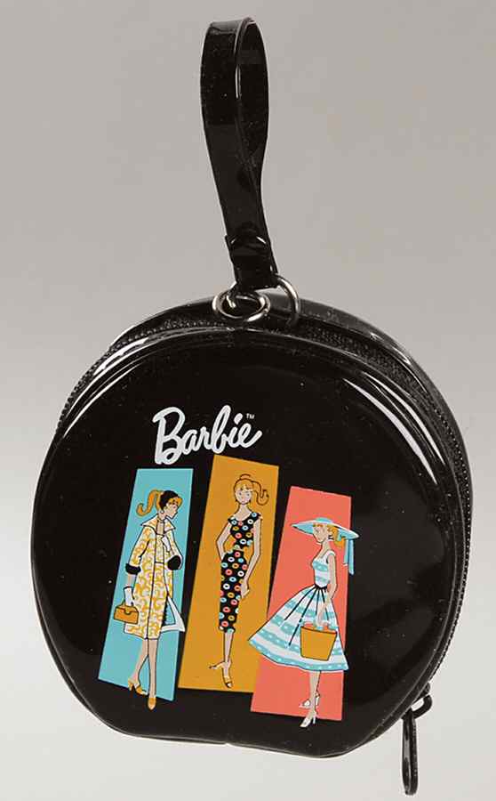 Barbies 1961 Barbie Hatbox Case - No Box by Hallmark Gold Crown-1