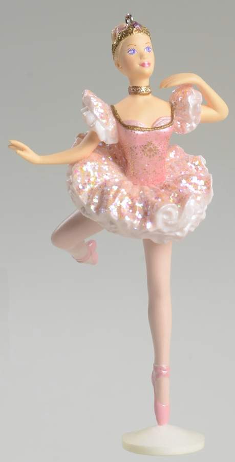 Barbies Ballerina Barbie - No Box by Hallmark Gold Crown-1