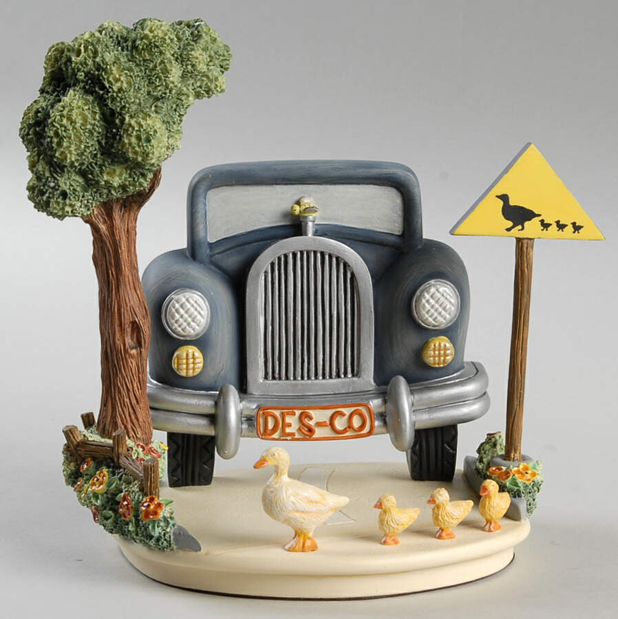 Halt! Hummelscape-Duck Crossing - No Box by M.I. Hummel-1