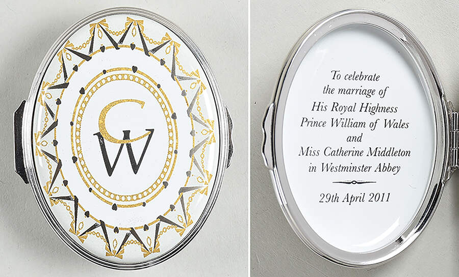 Royalty Commemorative Box Royal Wedding-William & Catherine - No Box by Halcyon Days-1