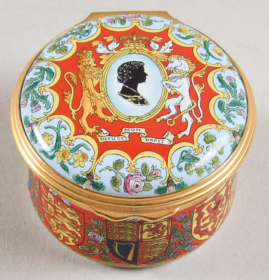 Royalty Commemorative Box Queen Elizabeth Ii Golden Jubiilee - Boxed by Halcyon Days-1