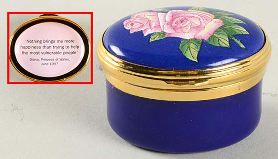 Royalty Commemorative Box Diana, Princess Of Wales Rose Box - No Box by Halcyon Days-1