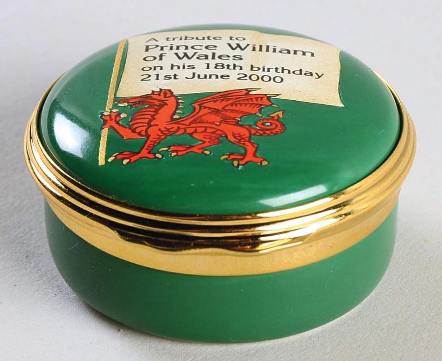 Royalty Commemorative Box Prince William-18th Birthday-21st June 2 - Boxed by Halcyon Days-1