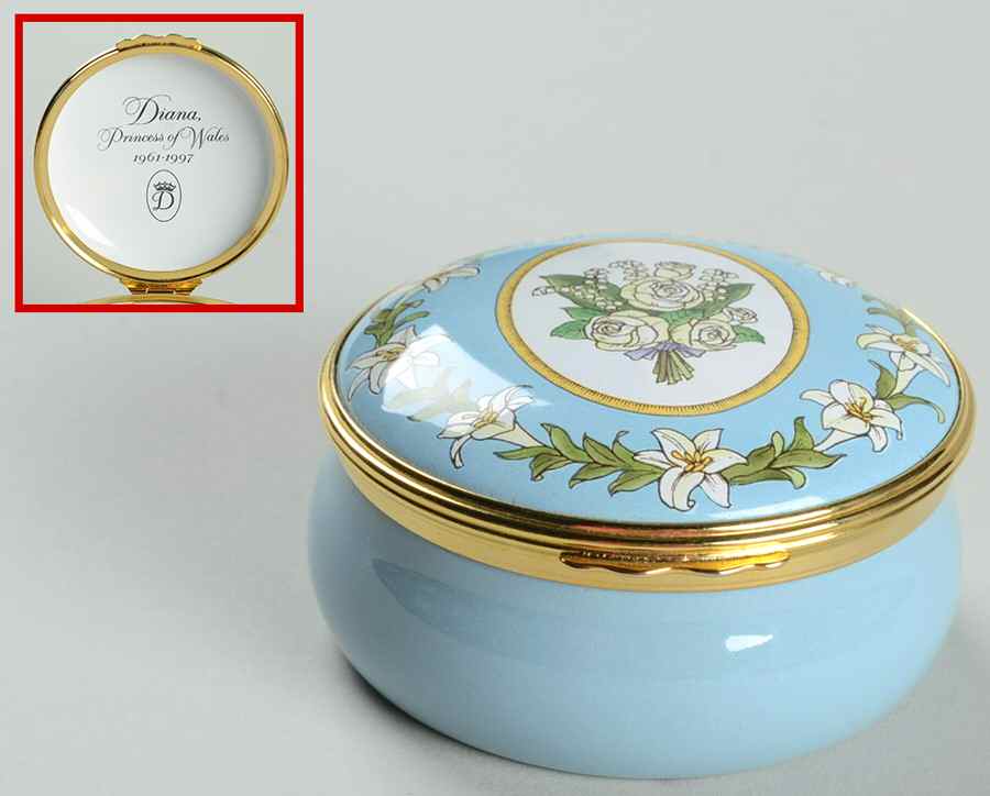 Royalty Commemorative Box Diana Princess Of Wales-Roses - No Box by Halcyon Days-1