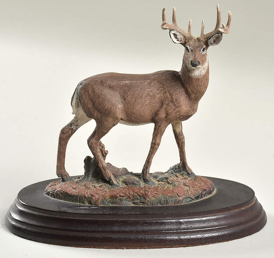 Majestic Wildlife of North America White-Tailed Deer - With Box by Hamilton Collection-1