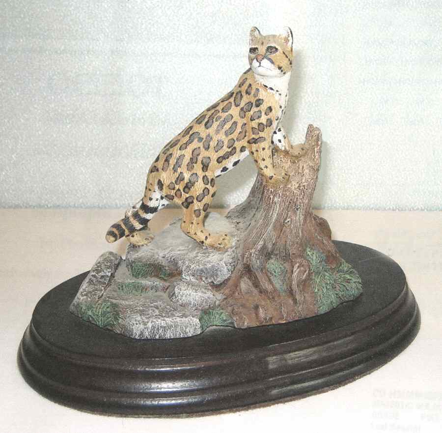 Majestic Wildlife of North America Ocelot - No Box by Hamilton Collection-1