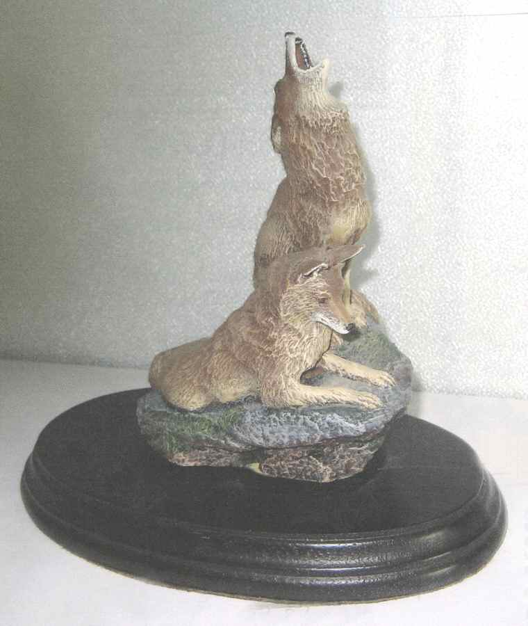 Majestic Wildlife of North America Coyotes - No Box by Hamilton Collection-1