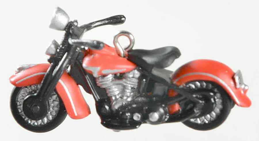 Harley Davidson-Miniature 2003-#5-1948 Panhead - Boxed by Hallmark Gold Crown-1