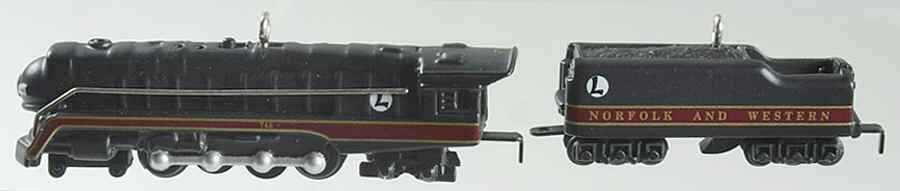 Lionel Train-Miniature 1999-Norfolk & Western #1 - With Box by Hallmark Gold Crown-1