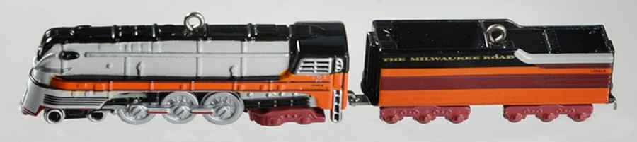 Lionel Train-Miniature 2005-Steam Locomotive & Tender - Boxed by Hallmark Gold Crown-1