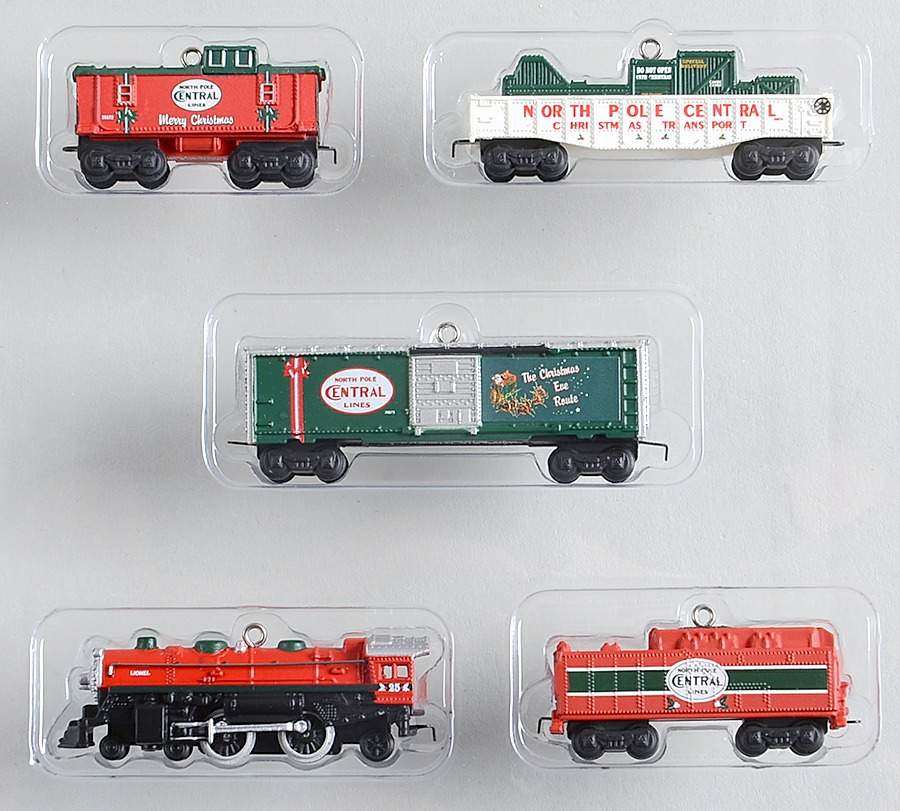 Lionel Train-Miniature 2007-North Pole Central Train - No Box by Hallmark Gold Crown-1