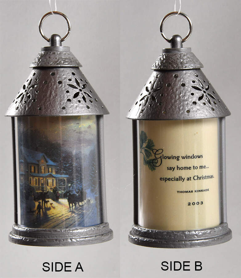 Thomas Kinkade Home For The Holidays-2003 - No Box by Hallmark Gold Crown-1