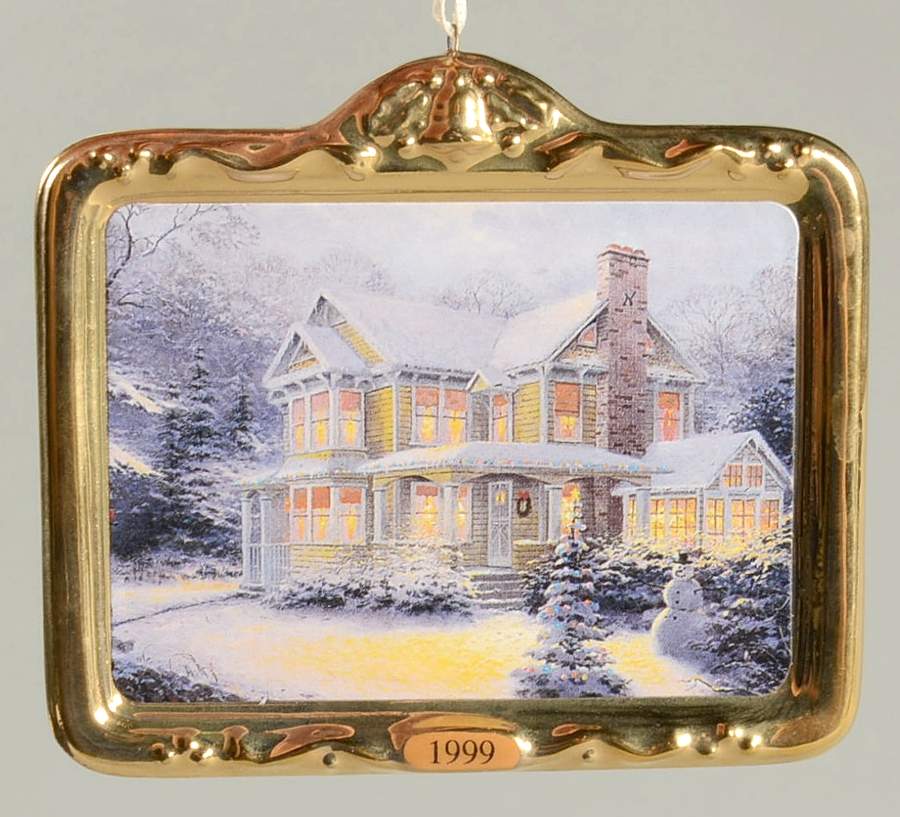Thomas Kinkade Victorian Christmas #3-1999 - Boxed by Hallmark Gold Crown-1