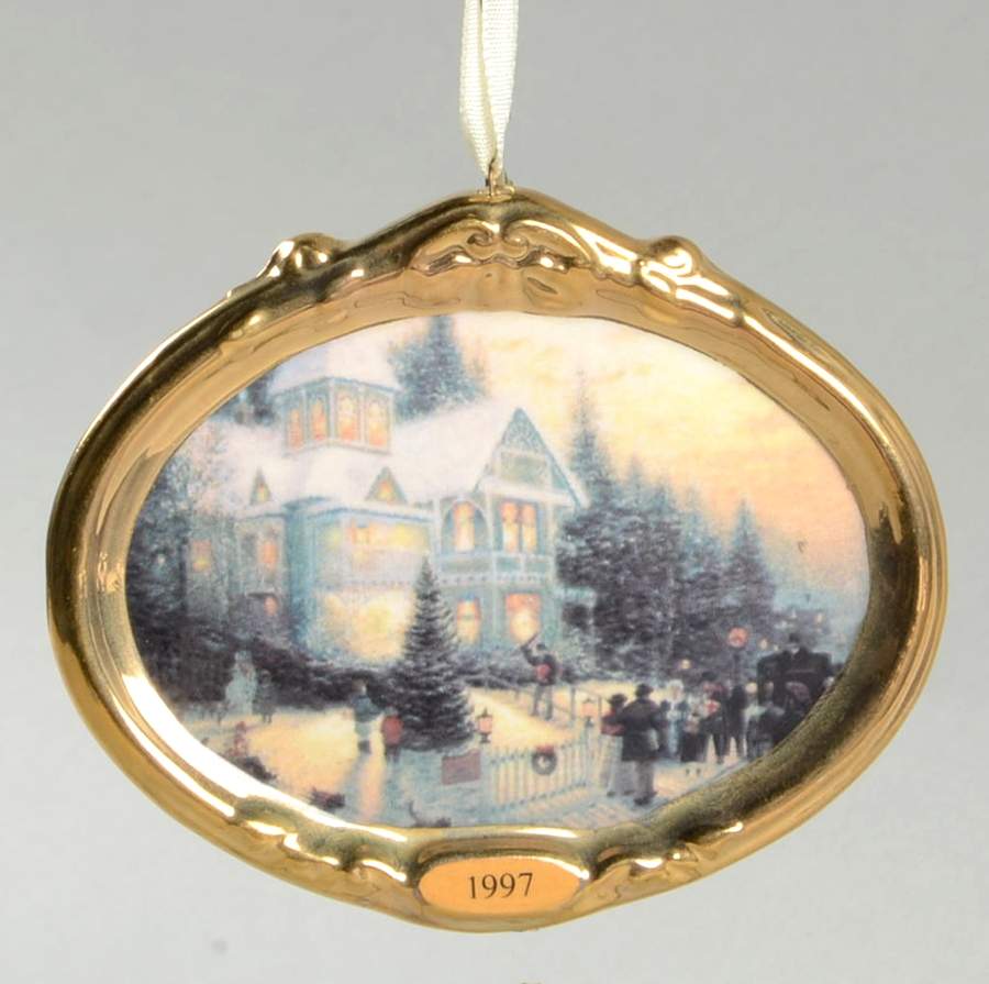 Thomas Kinkade Victorian Christmas #1-1997 - Boxed by Hallmark Gold Crown-1