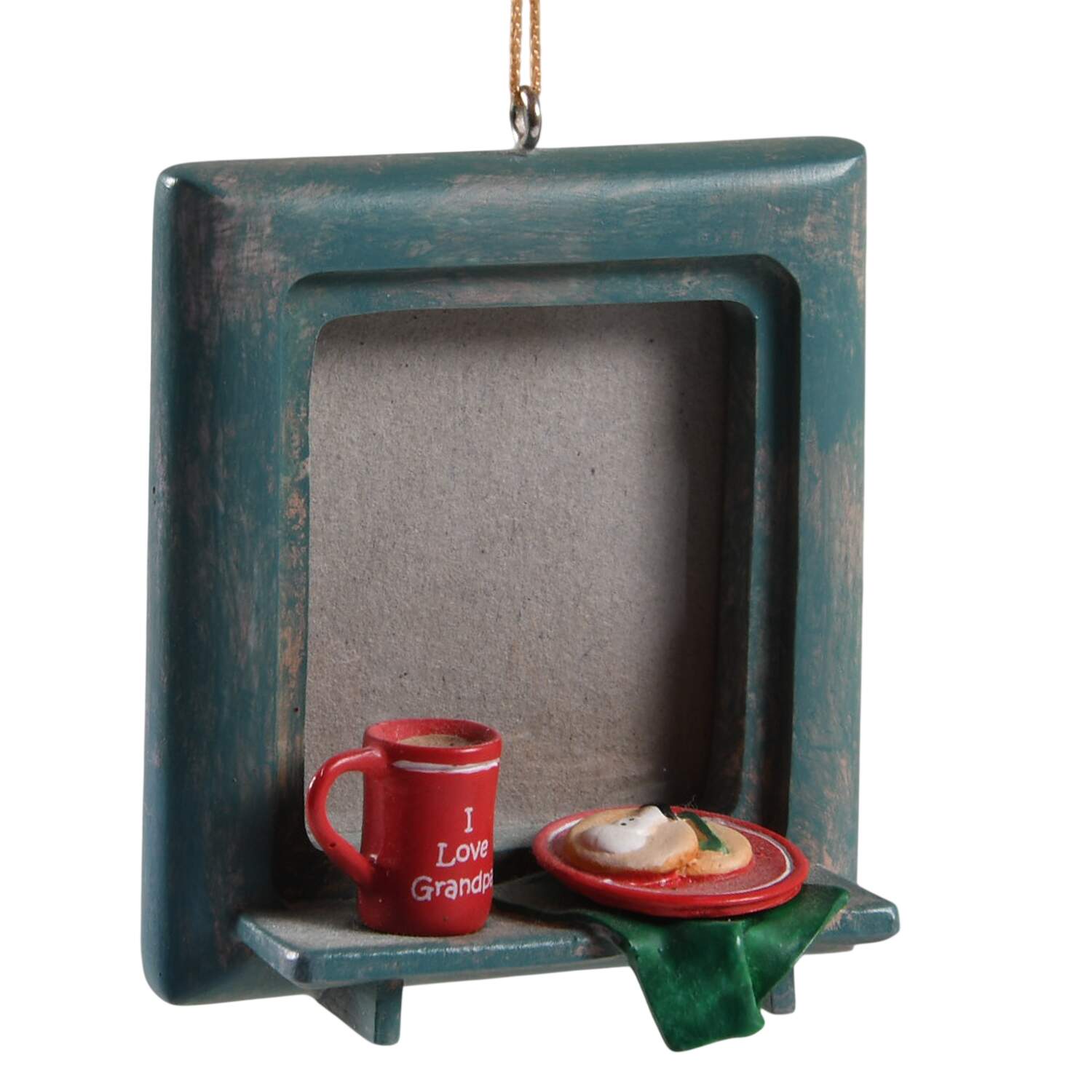 2006 Hallmark Christmas Ornaments I Love Grandpa Photo Holder - Boxed by Hallmark Gold Crown-1