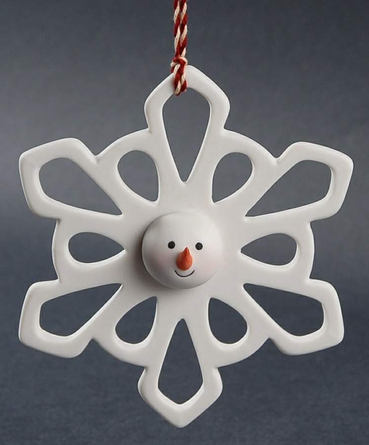 2007 Hallmark Christmas Ornaments Snowman Snowflake - Boxed by Hallmark Gold Crown-1