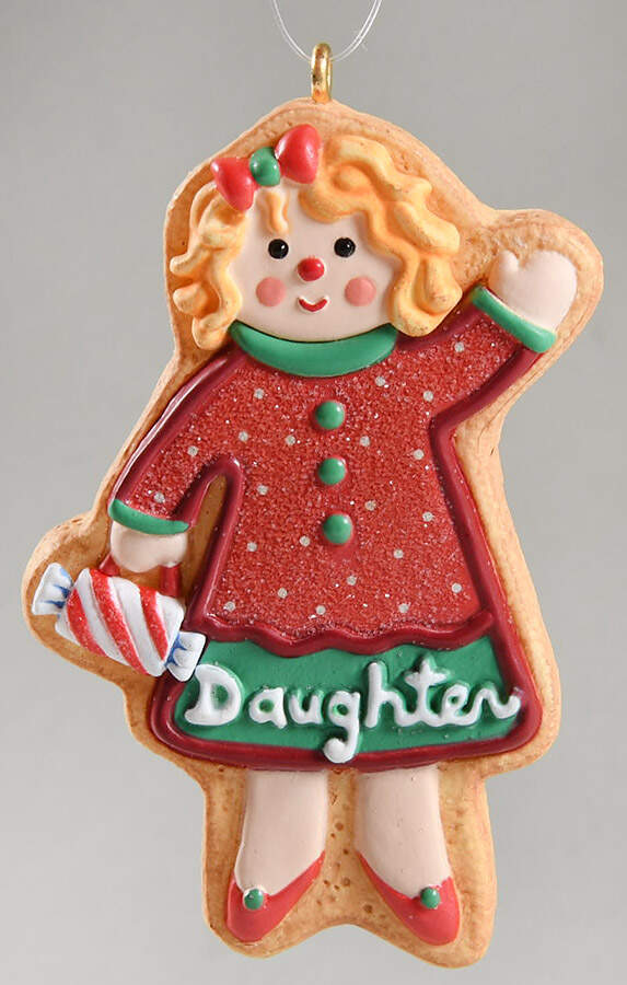 2007 Hallmark Christmas Ornaments Gingerbread Daughter - Boxed by Hallmark Gold Crown-1