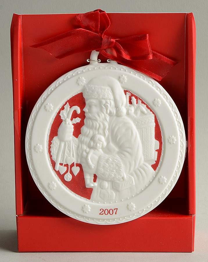 2007 Hallmark Christmas Ornaments St Nick-Porcelain Dated - No Box by Hallmark Gold Crown-1