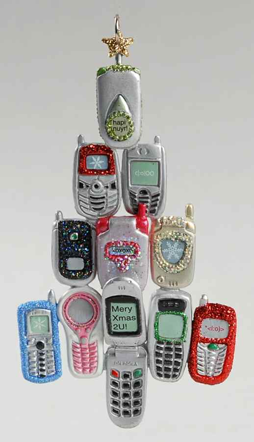 2007 Hallmark Christmas Ornaments Cell-Ebrate - Boxed by Hallmark Gold Crown-1