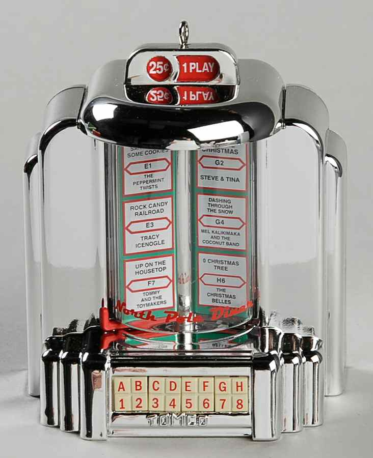 2007 Hallmark Christmas Ornaments Santa's Jukebox-Musical - No Box by Hallmark Gold Crown-1