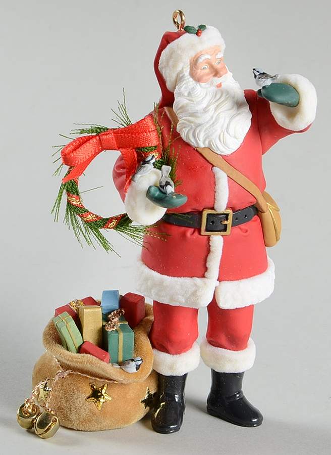 Collectors Club Ornament Santa's Visit - Boxed by Hallmark Gold Crown-1