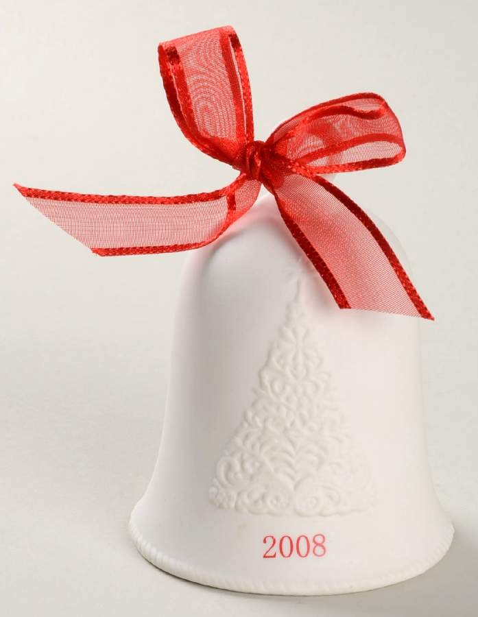2008 Hallmark Christmas Ornaments Bell-Porcelain - Boxed by Hallmark Gold Crown-1