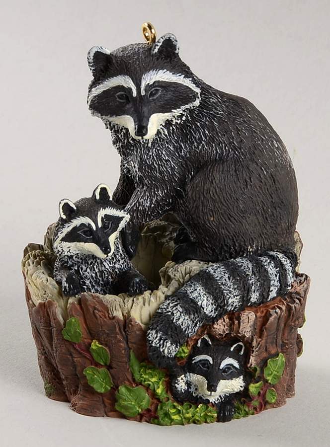 Majestic Wilderness 1999-#3-Curious Raccoons - Boxed by Hallmark Gold Crown-1