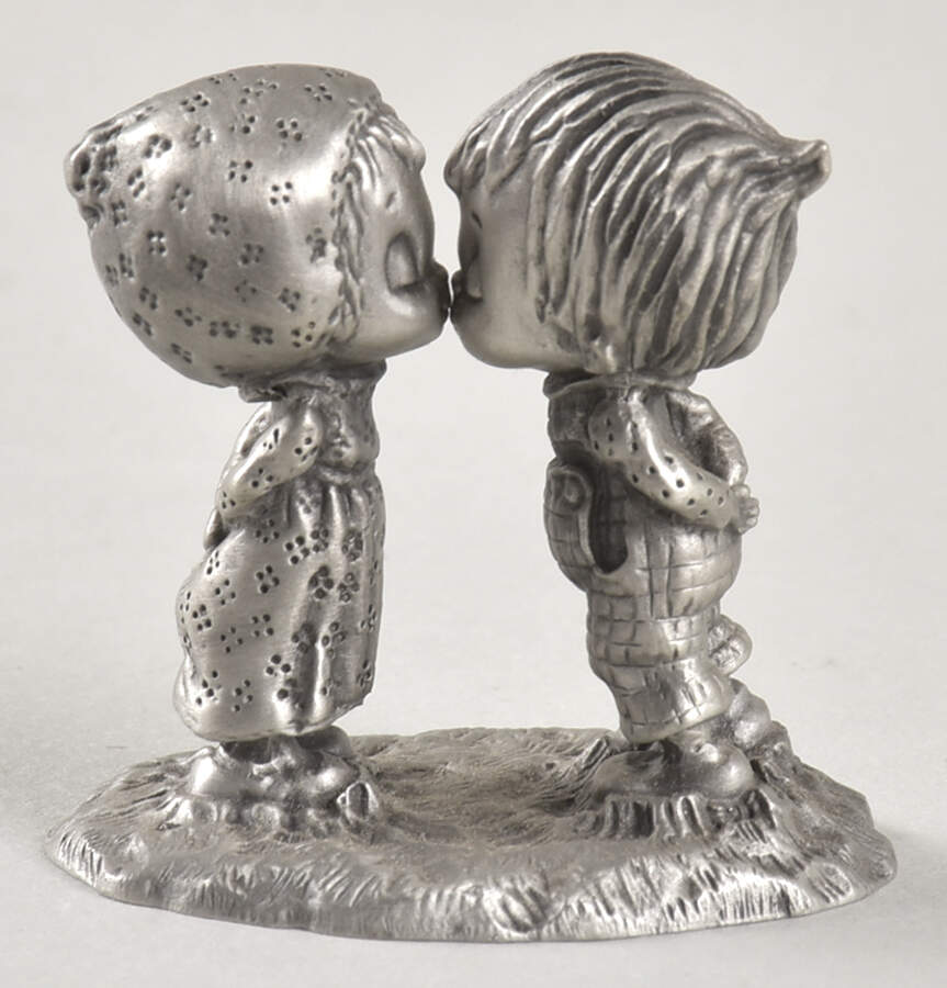 Little Gallery Pewter Figurines Betsey 'N' Beau - Boxed by Hallmark Gold Crown-1