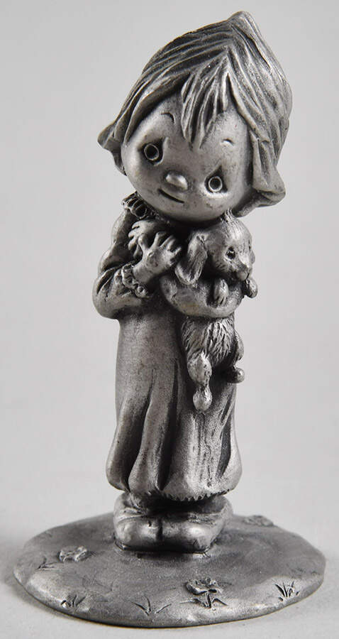 Little Gallery Pewter Figurines Puppy Love-Betsey Clark - Boxed by Hallmark Gold Crown-1