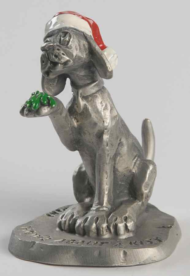 Little Gallery Pewter Figurines How's About A Kiss - No Box by Hallmark Gold Crown-1