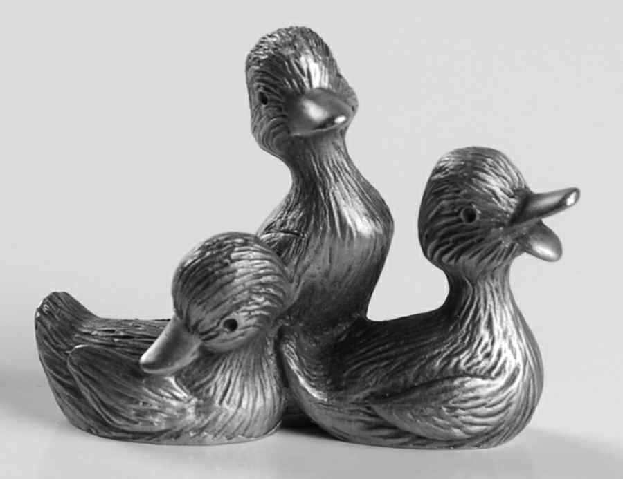 Little Gallery Pewter Figurines Everything's Ducky! - No Box by Hallmark Gold Crown-1
