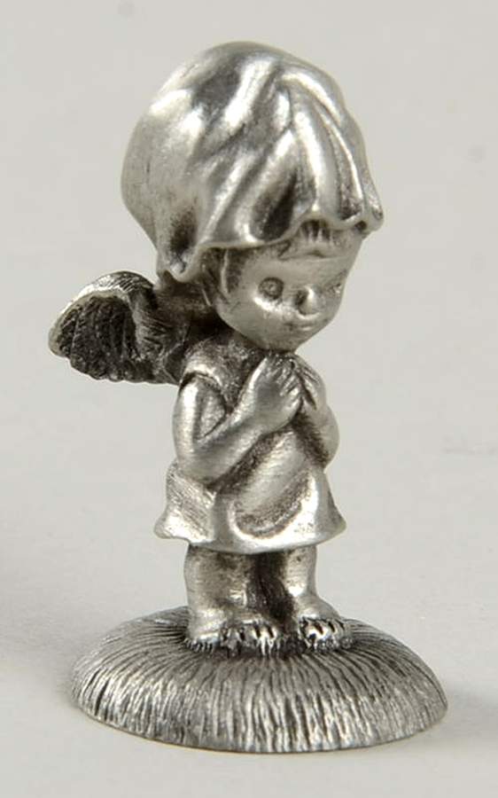Little Gallery Pewter Figurines God Bless You (Angel) - Boxed by Hallmark Gold Crown-1
