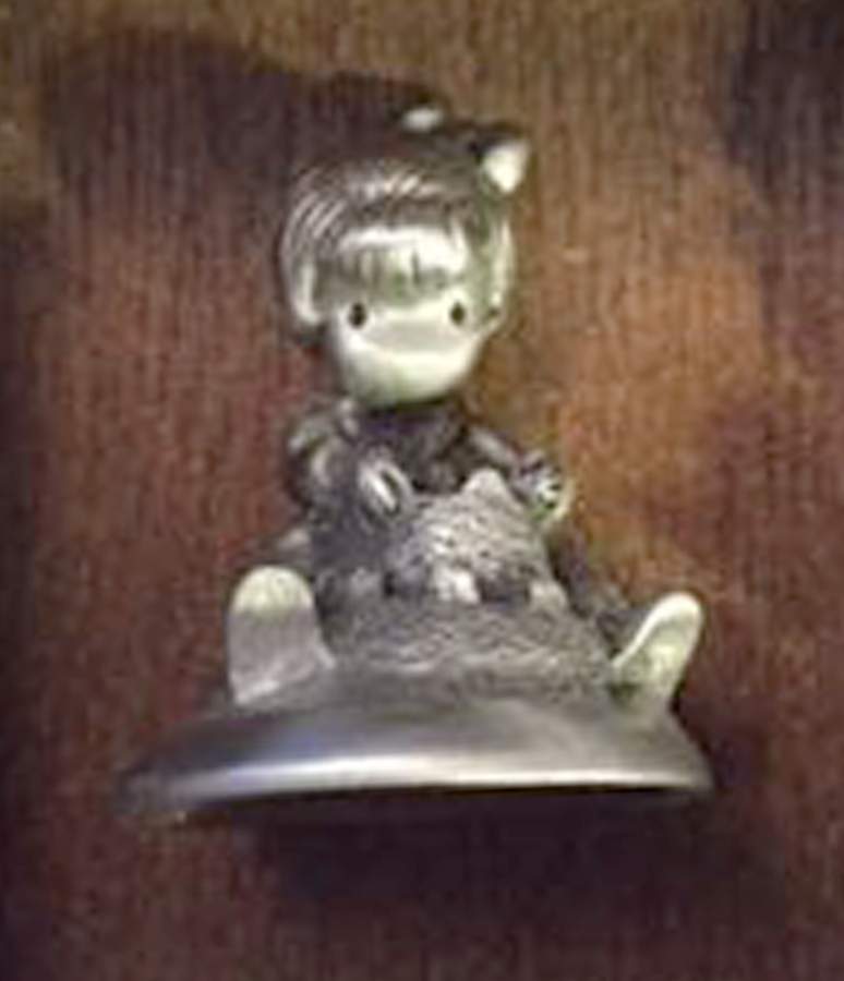 Little Gallery Pewter Figurines Sunny Dreams Sandcastle - No Box by Hallmark Gold Crown-1