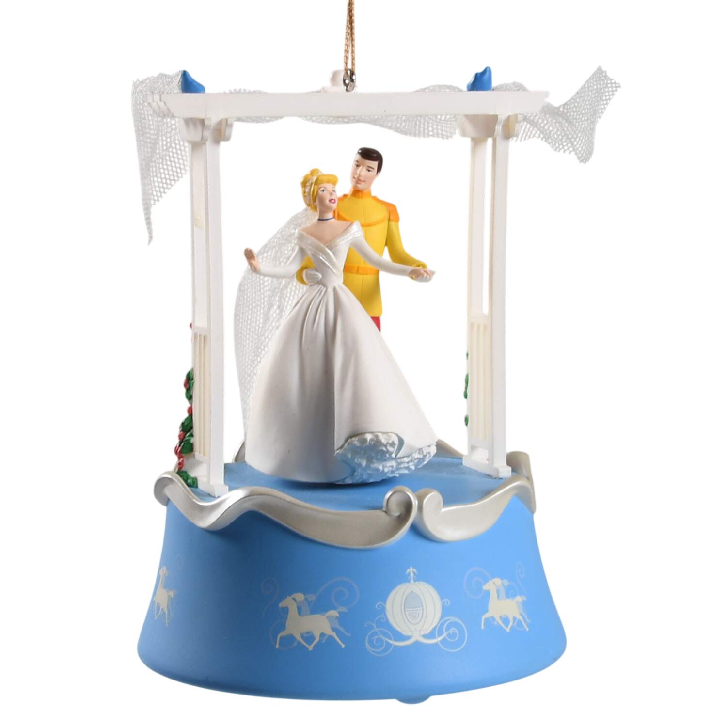 Cinderella-Disney Wedding Day Dance-Magic-Motion/Music - Boxed by Hallmark Gold Crown-1