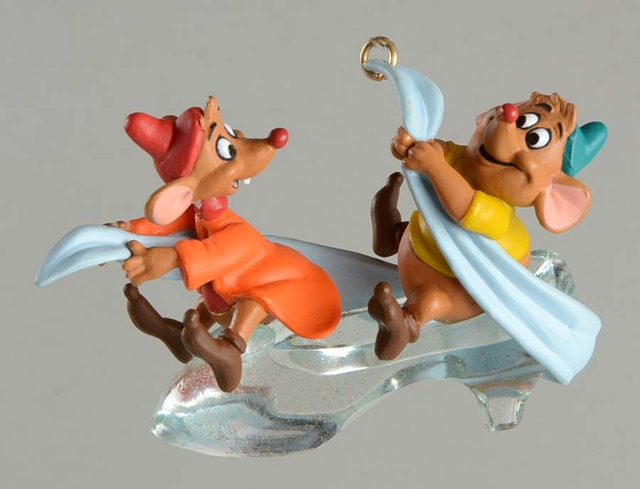 Cinderella-Disney Gus And Jaq   - No Box by Hallmark Gold Crown-1