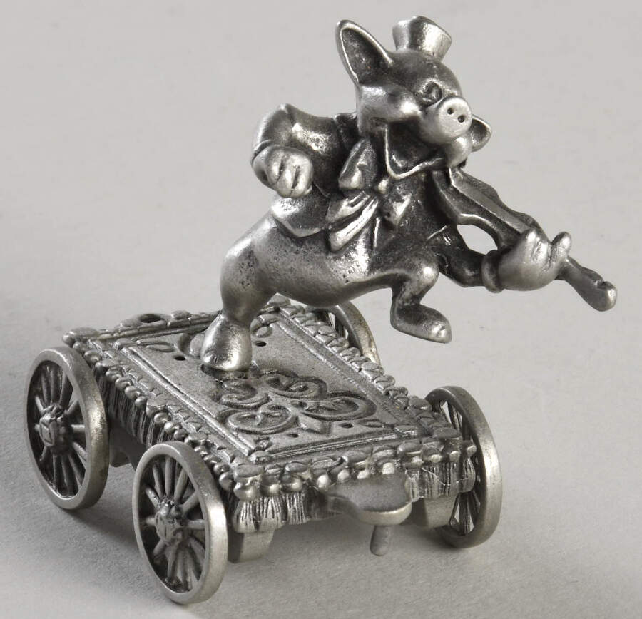 Mickey's Music Train Fiddler Pig - No Box by Hudson Pewter-1