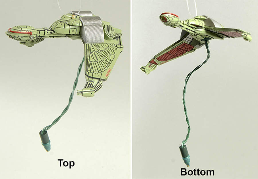 Star Trek-Next Generation Klingon Bird Of Prey - No Box by Hallmark Gold Crown-1
