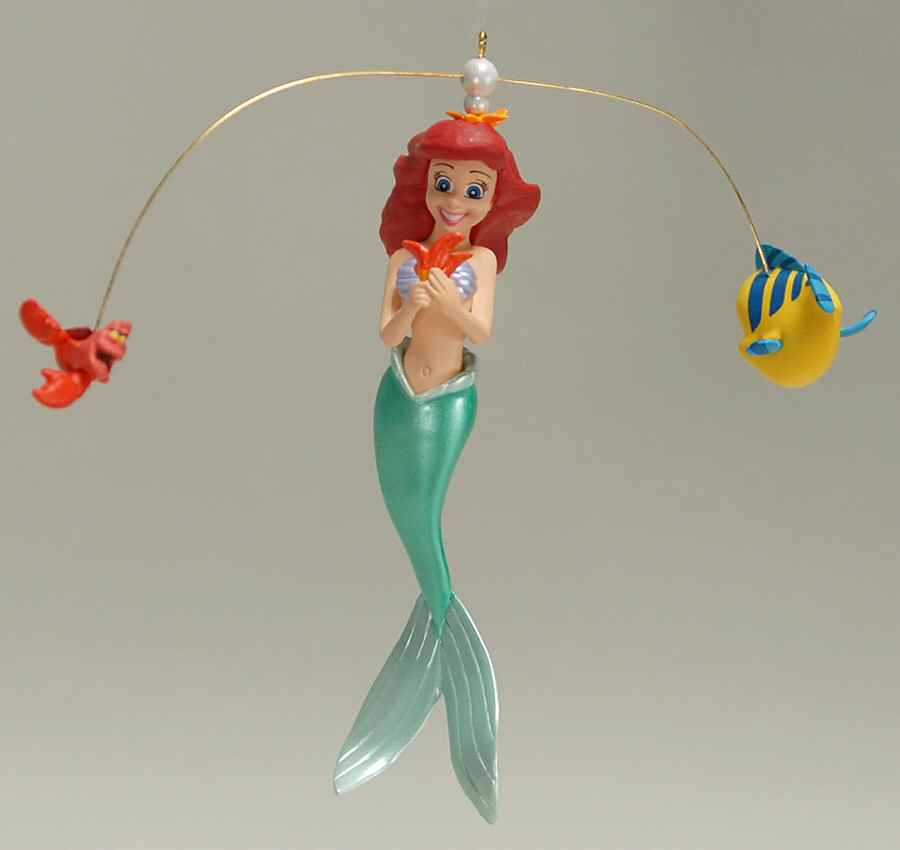 Little Mermaid Ariel, Sebastian & Flounder - No Box by Hallmark Gold Crown-1