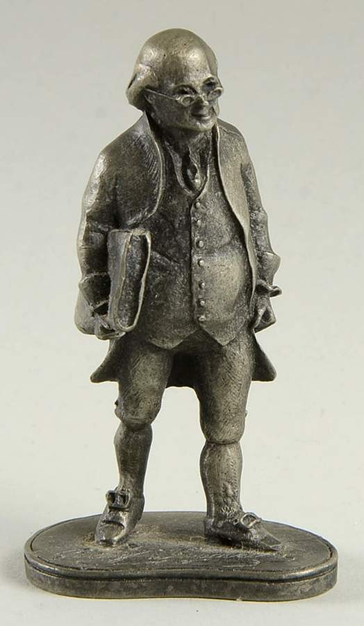 Fathers of the American Revolution Ben Franklin - No Box by Hudson Pewter-1