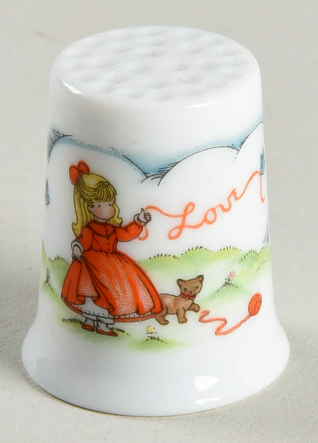 Joan Walsh Anglund Thimbles Love - No Box by Hallmark Gold Crown-1