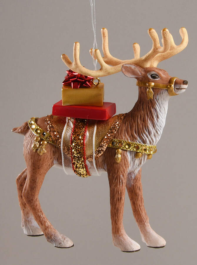Father Christmas 2016-Father Christmas Reindeer - No Box by Hallmark Gold Crown-1