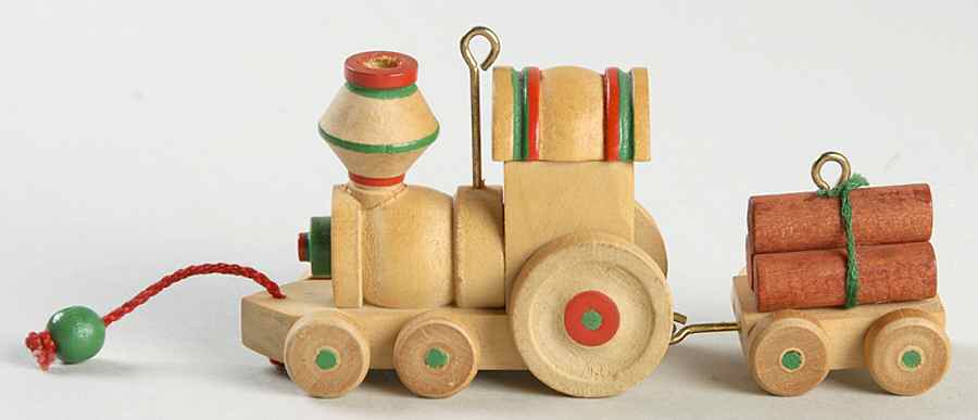 Nostalgic Childhood Wooden Train-1985 - Boxed by Hallmark Gold Crown-1