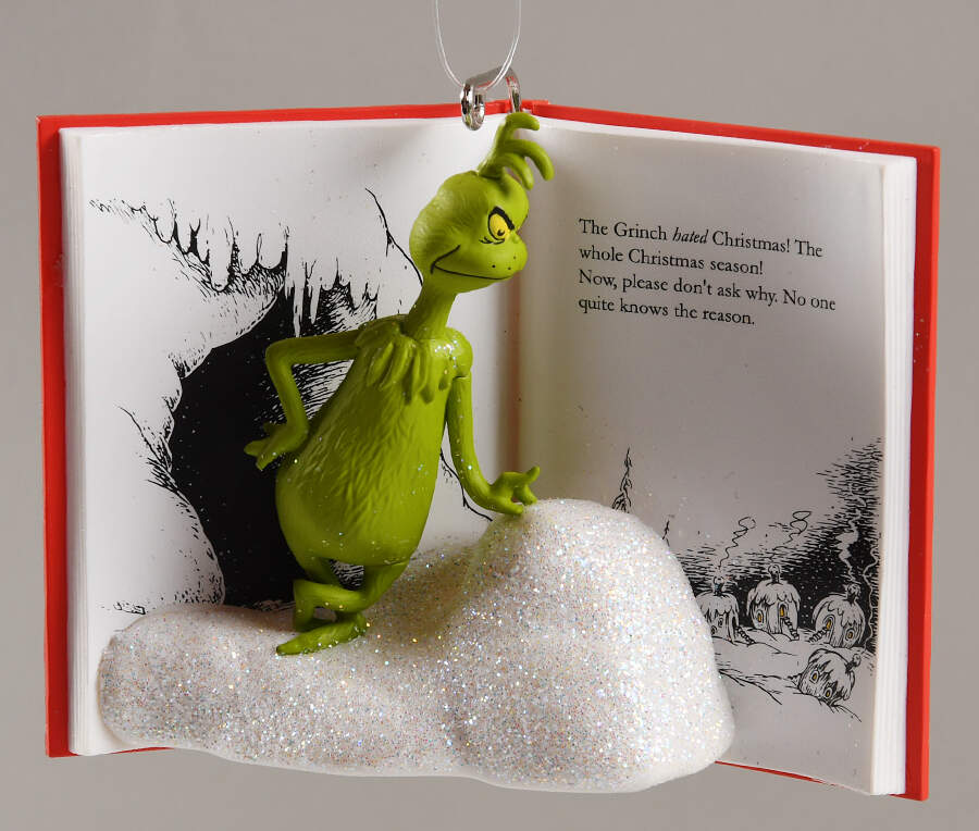 How the Grinch Stole Christmas 2022-A Sour, Grinchy Frown - No Box by Hallmark Gold Crown-1