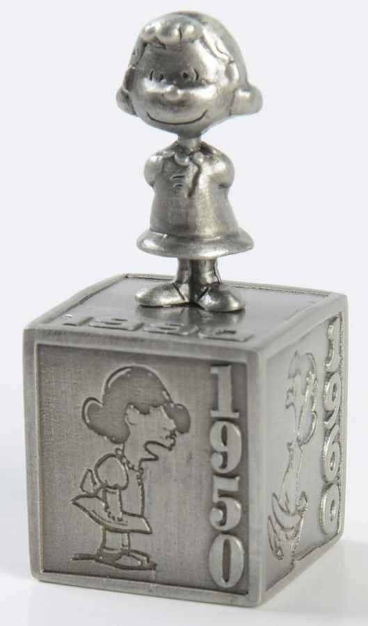 Peanuts Pewter Figurines Five Decades Of Lucy - Boxed by Hallmark Gold Crown-1