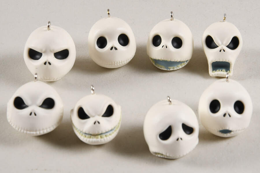 Nightmare Before Christmas Mini-The Many Faces Of Jack Skellington - Boxed by Hallmark Gold Crown-1