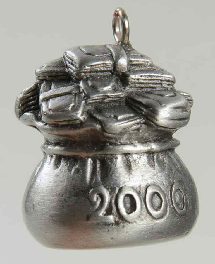 Monopoly Sack Of Money-Miniature-Dated - No Box by Hallmark Gold Crown-1