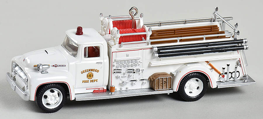 Fire Brigade 2015-#13 1956 Ford Fire Engine  - No Box by Hallmark Gold Crown-1