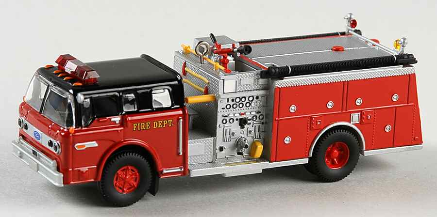 Fire Brigade 2007-#5 1988 Ford C8000 - Boxed by Hallmark Gold Crown-1