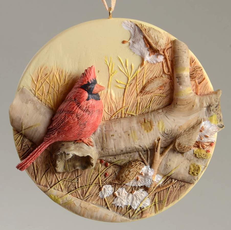 Nature's Sketchbook Christmas Cardinal - No Box by Hallmark Gold Crown-1